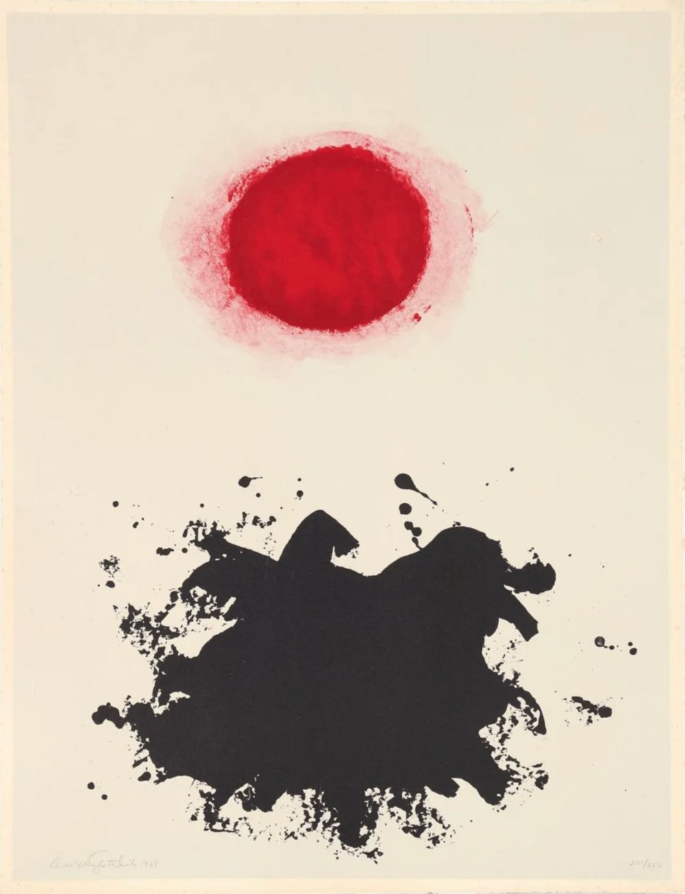 Gottlieb, Adolph | Untitled (from the Flight portfolio), 1971 — available on Composition Gallery