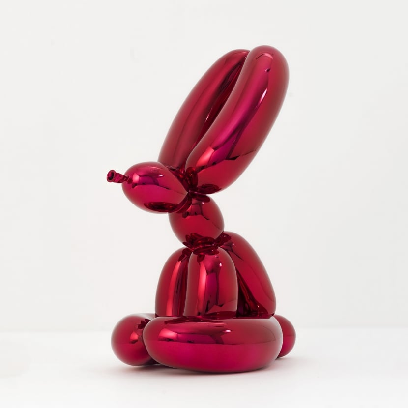 Artwork © Jeff Koons - Balloon Rabbit (Red), 2017