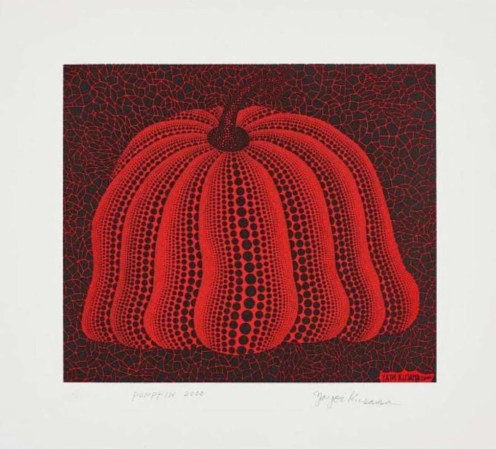 Artwork © Yayoi Kusama - Pumpkin 2000 (Red), 2000