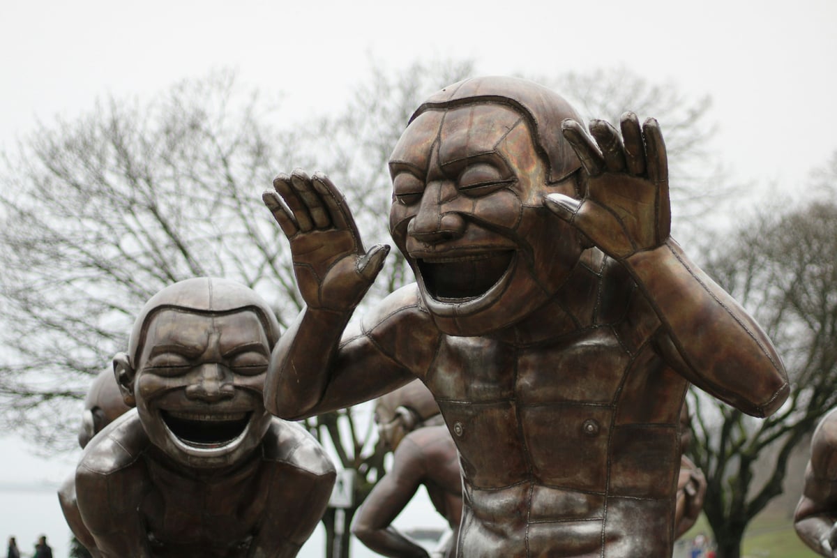Yue Minjun: Smiling Sculptures in Vancouver