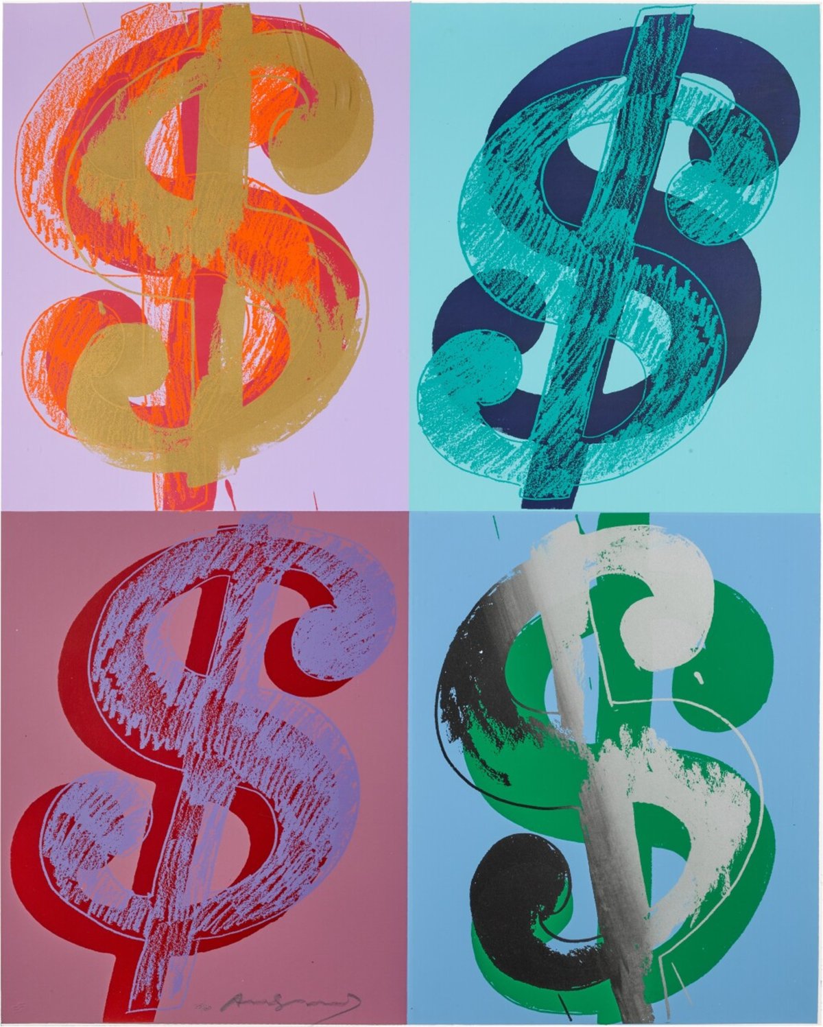 Artwork © Andy Warhol - $ (Quadrant), 1982