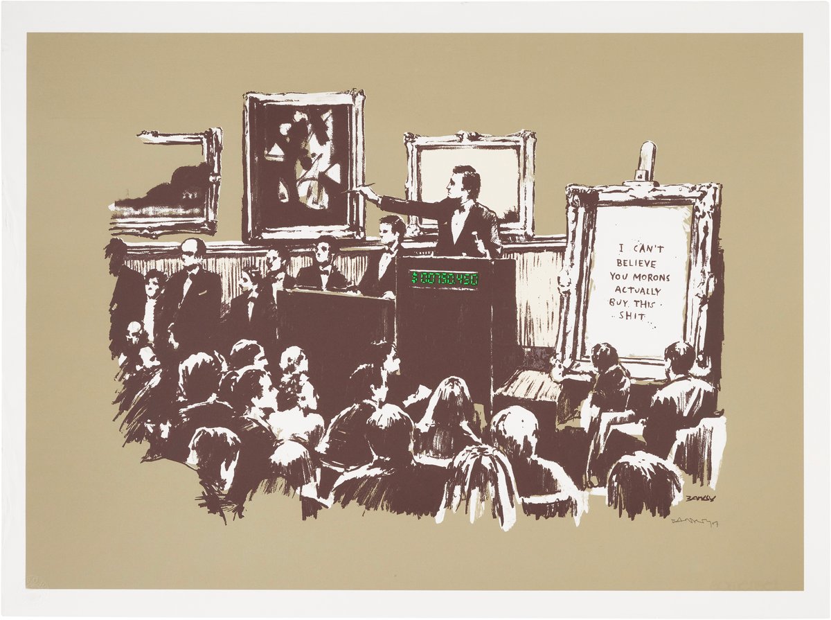 Artwork © Banksy - Morons (Sepia), 2007