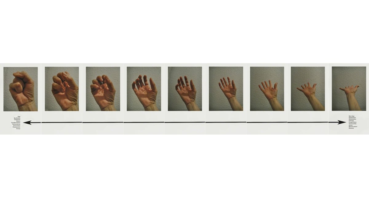 Artwork © Adrian Piper - Mokshamudra Progression (9 prints), 2012