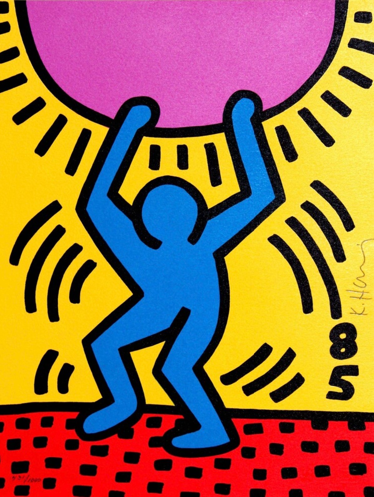 Artwork © Keith Haring (International Youth Year, 1985)