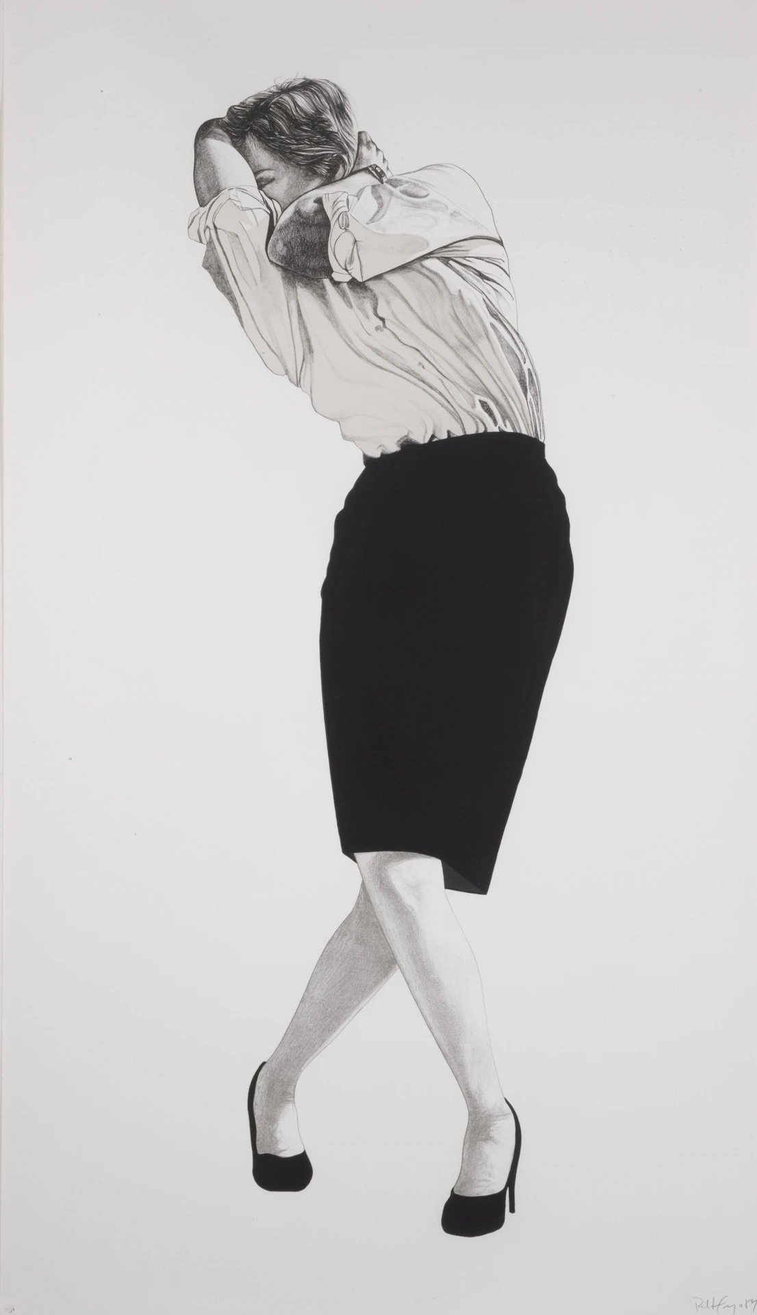 Artwork © Robert Longo - Cindy from Men in the Cities, 2000