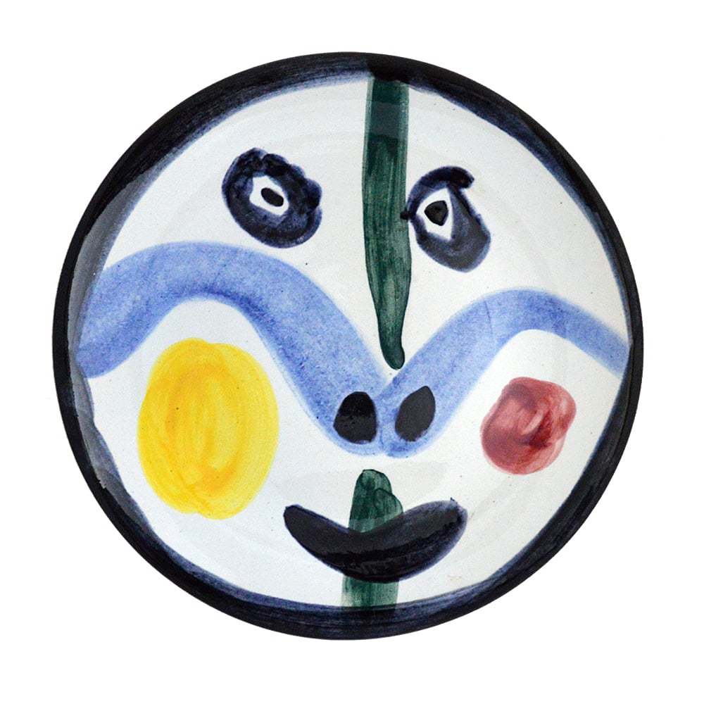 Artwork © Pablo Picasso  - Face No 0 Round Plate, 1963
