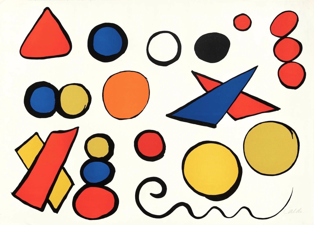 Alexander Calder - Alphabet Et Serpent, 1968