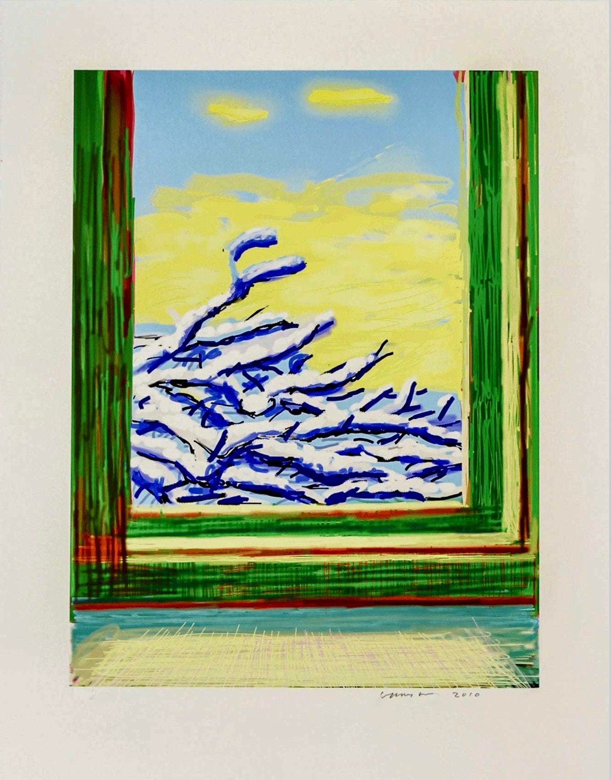 David Hockney - My Window. Art Edition (No. 501–750), iPad drawing ‘No. 610', 23rd December 2010, 2019