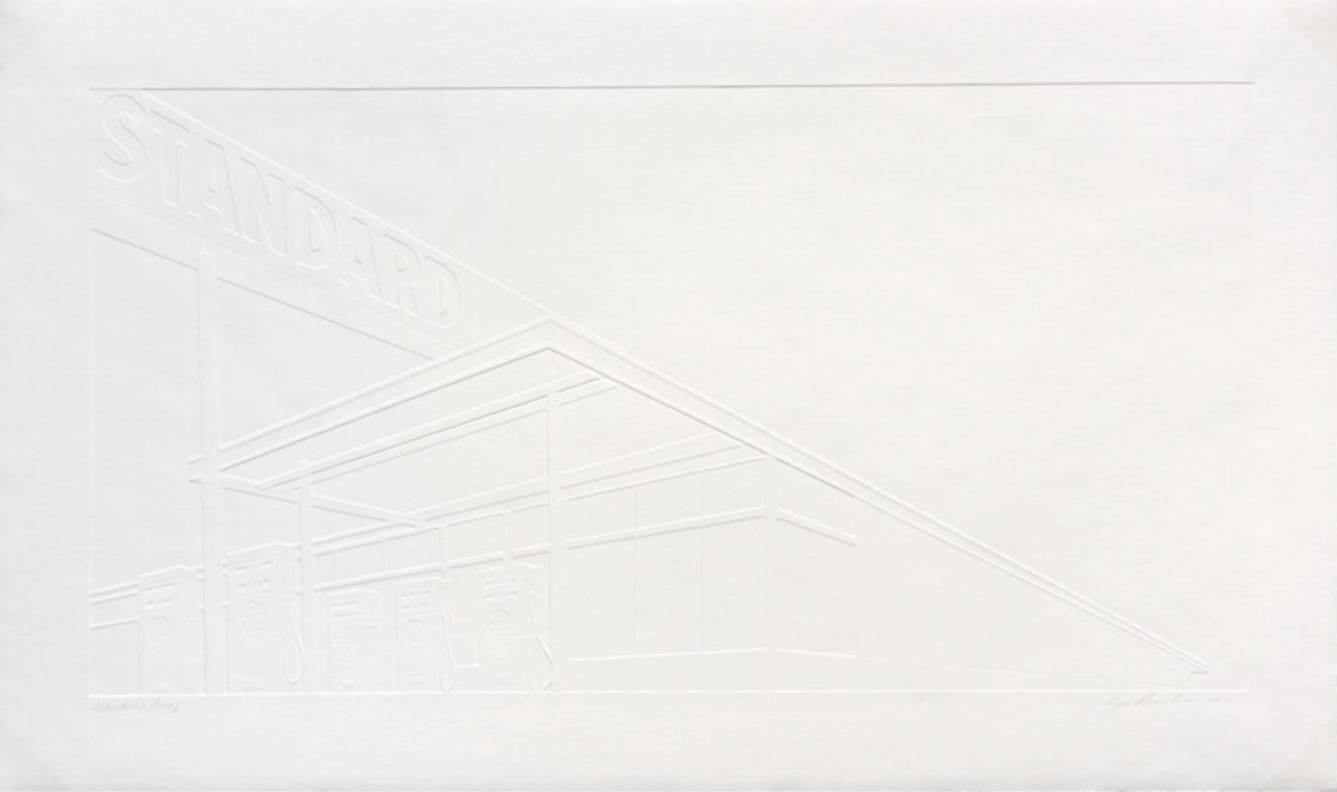 Artwork © Ed Ruscha - Ghost Station, 2011