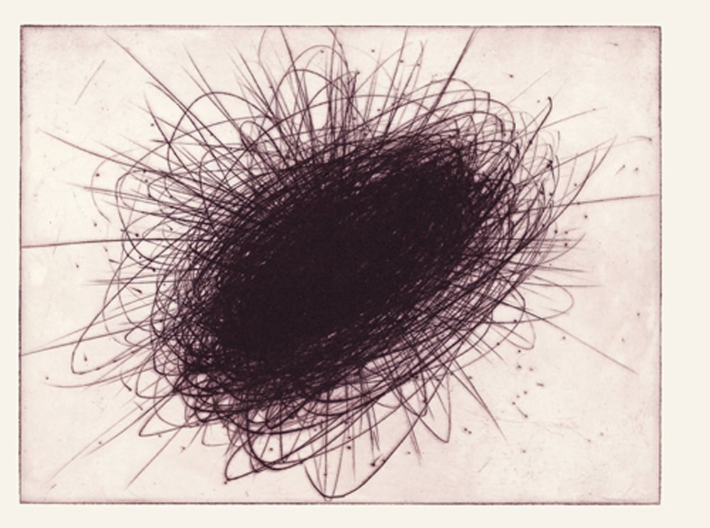 Artwork ©  Arnulf Rainer - Kosmos II (violett), 2003