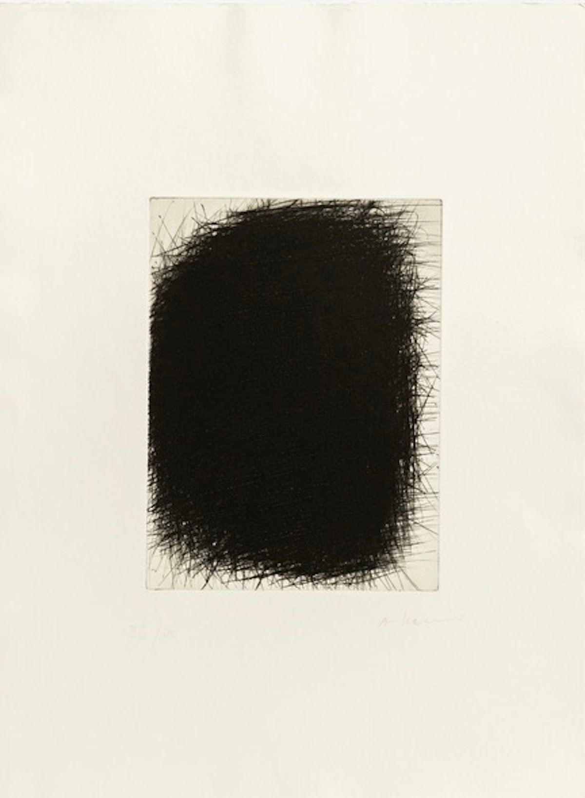 Artwork © Arnulf Rainer - En Face (schwarz), 1971 - 1972