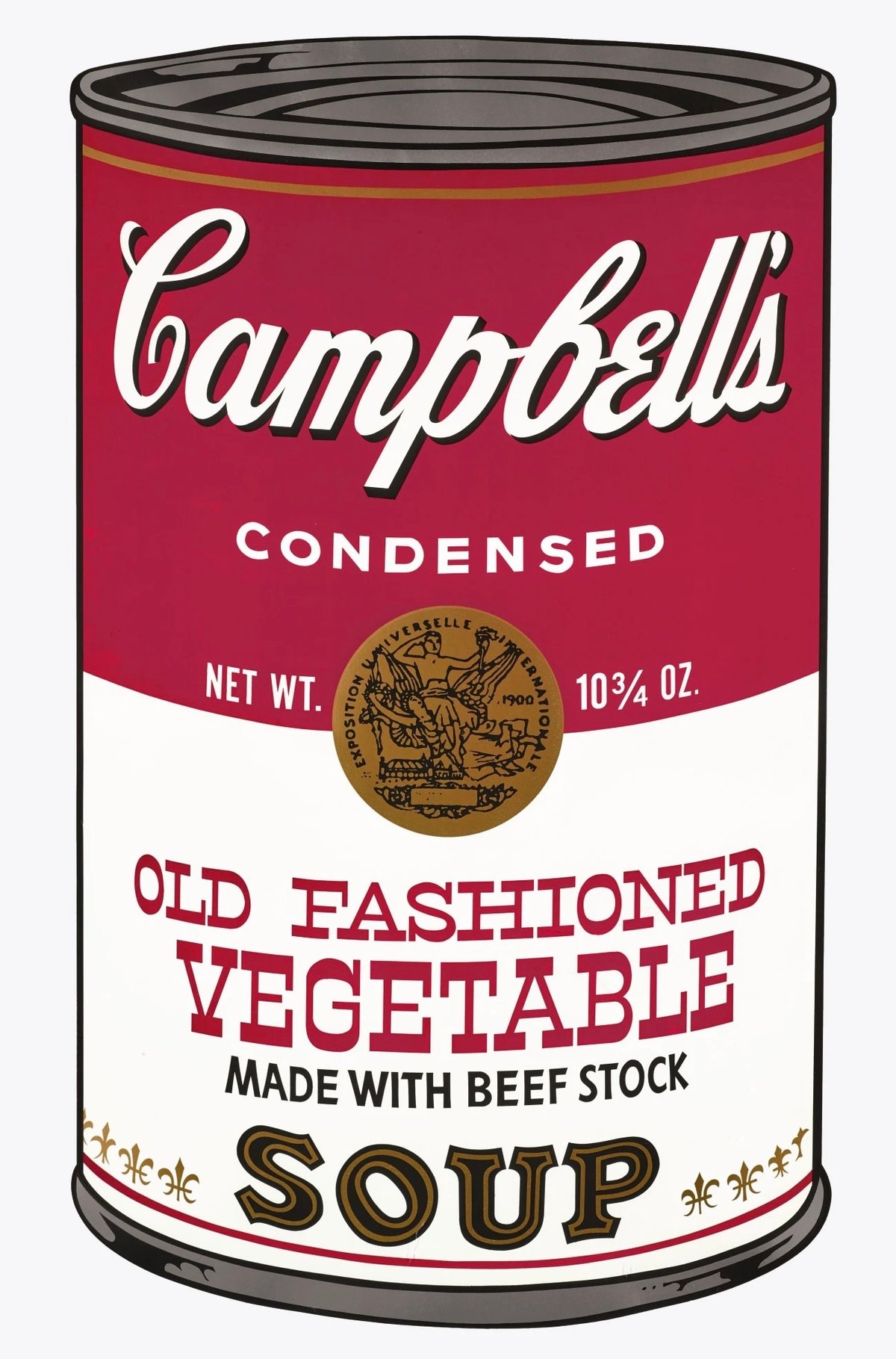 Artwork © Andy Warhol  - Campbell's Soup Can: Old Fashioned Vegetable, 1969