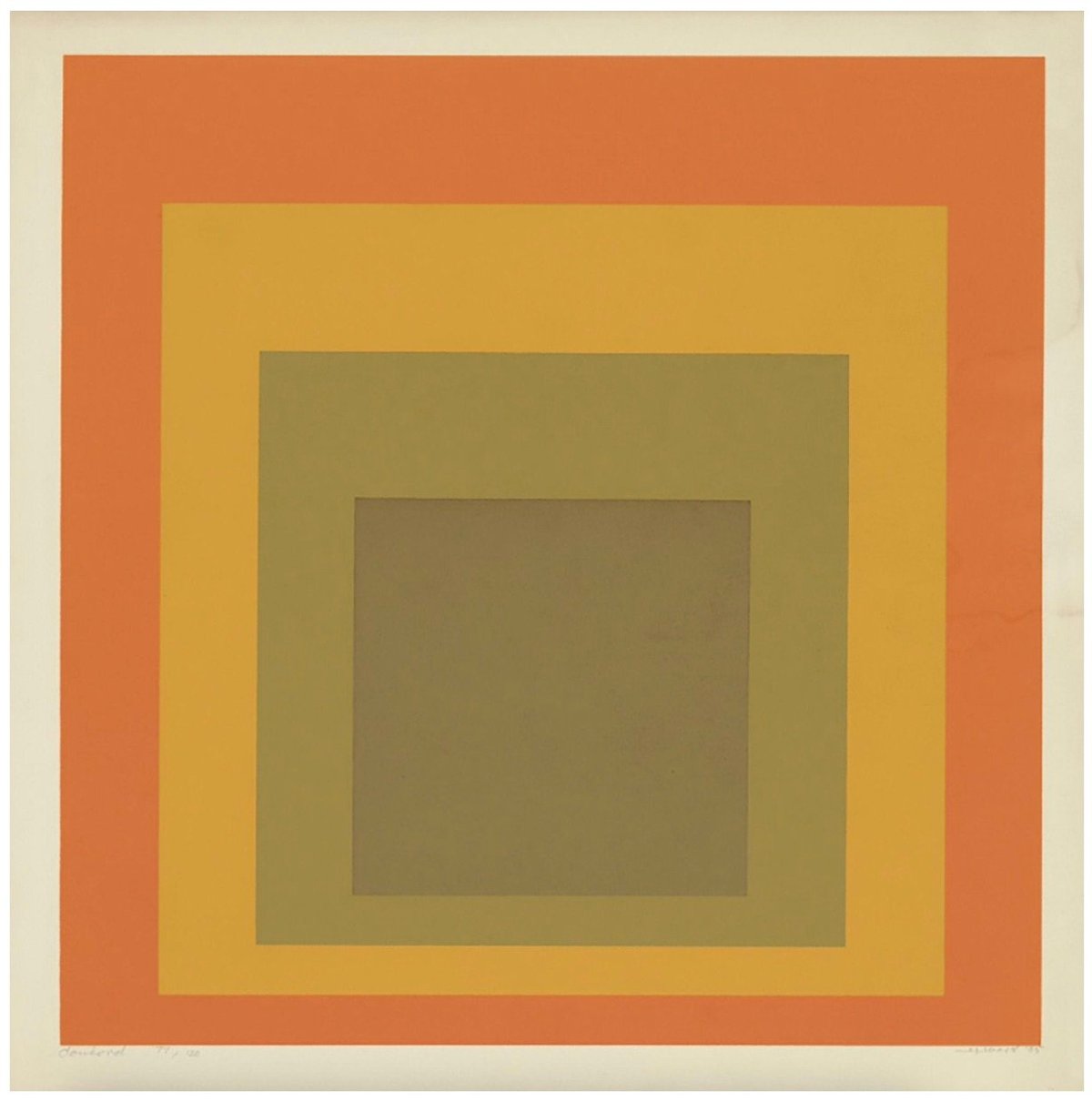 Artwork ©  Josef Albers  - Concord (From Dei Oberflache), 1965