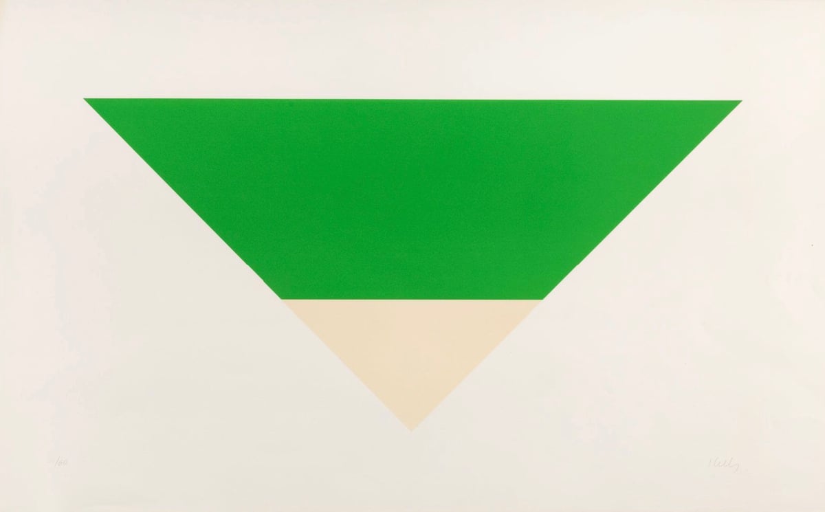 Artwork © Ellsworth Kelly - Green/White, 1971