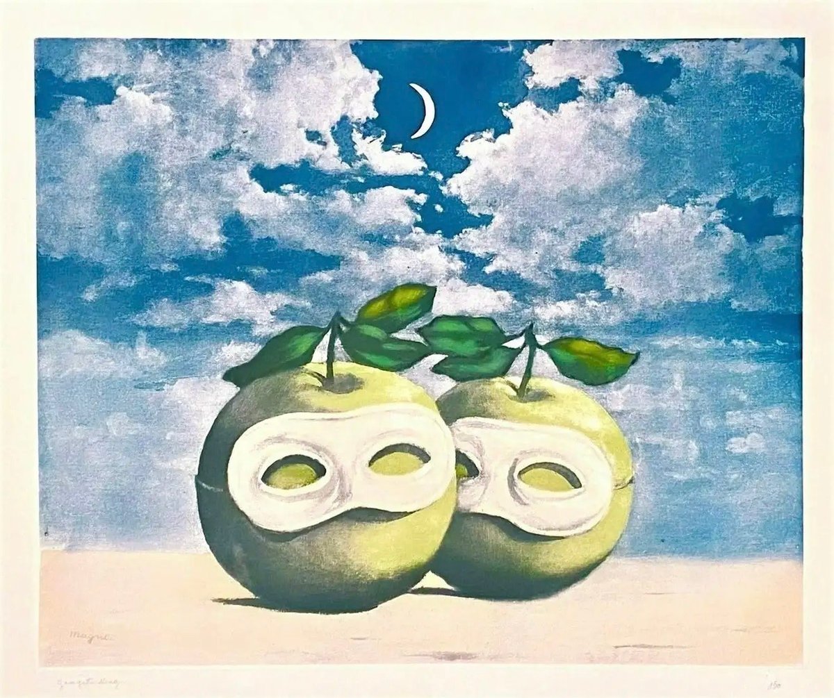 Artwork © Rene Magritte - La Valse Hesitation, 1971