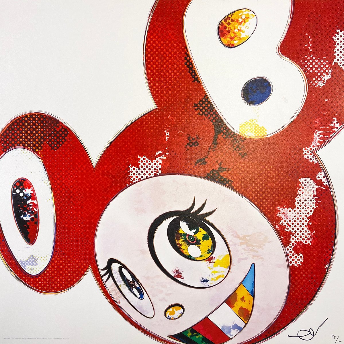 Artwork © Takashi Murakami - And Then x 727 (Vermillion: SHU), 2013