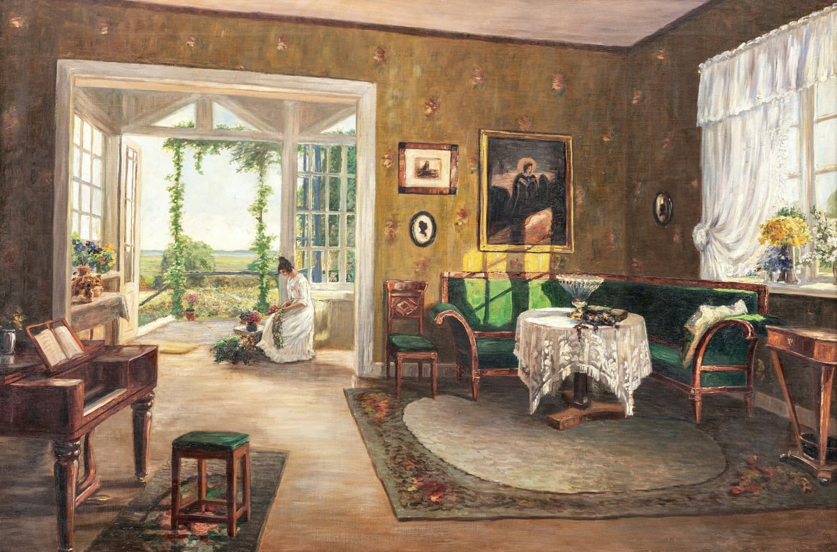 Müller-Kaempff, Else: Interieur by Else Müller-Kaempff, 1900 / Image © Europeana / Unsplash