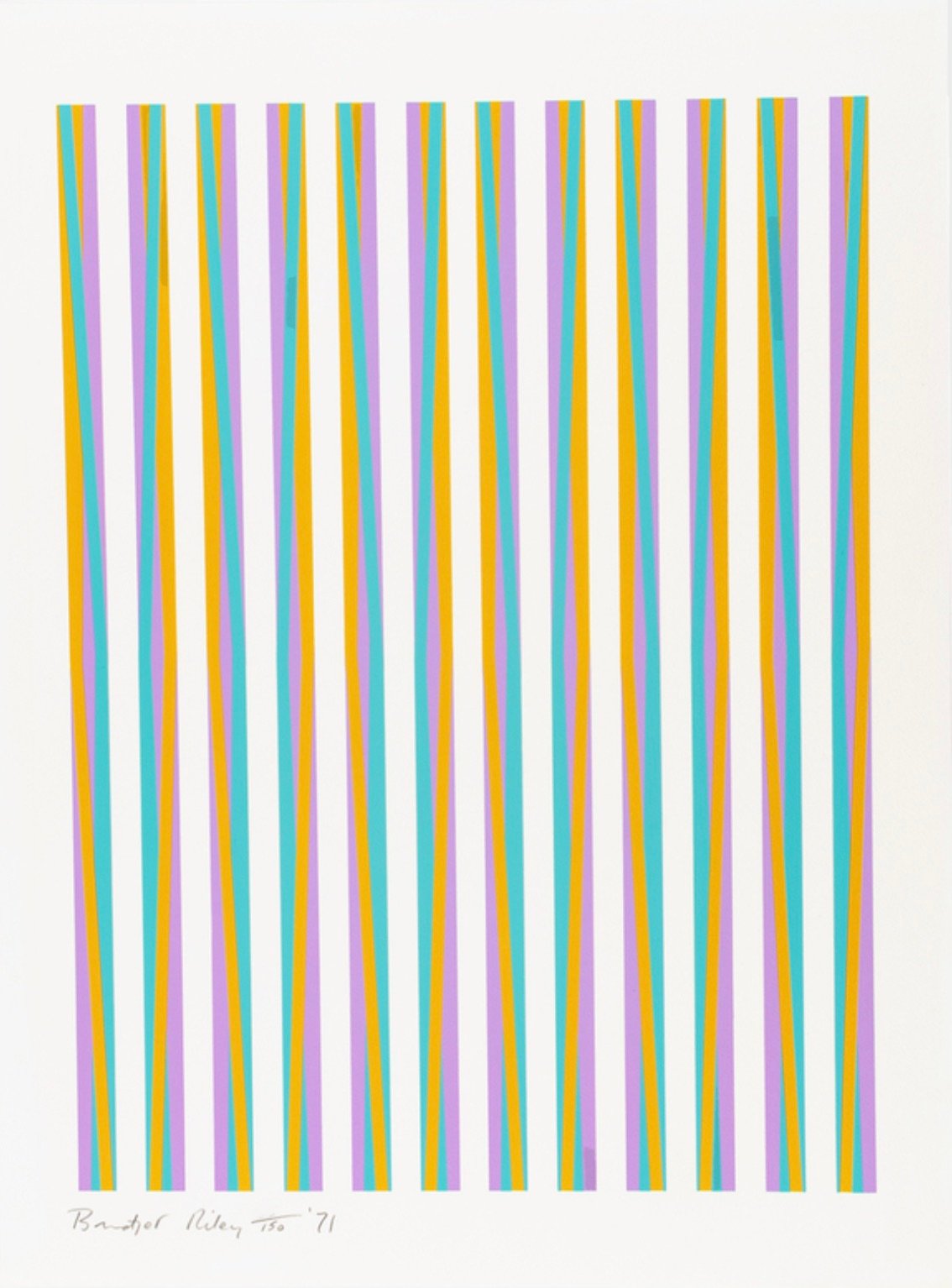 Artwork © Bridget Riley - Print for Chicago 8, 1971