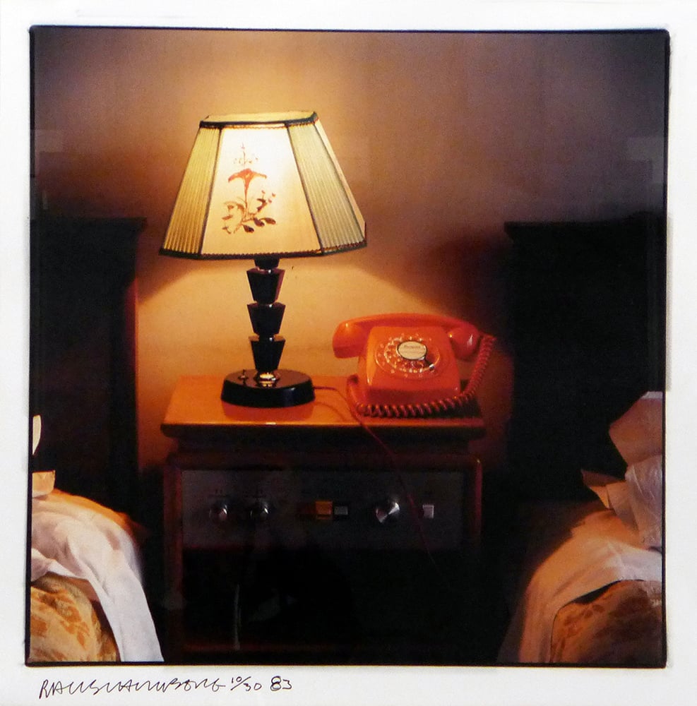 Artwork ©  Robert Rauschenberg - Studies for Chinese Summerhall, Painted Lamp, 1983 / Limited edition Photograph