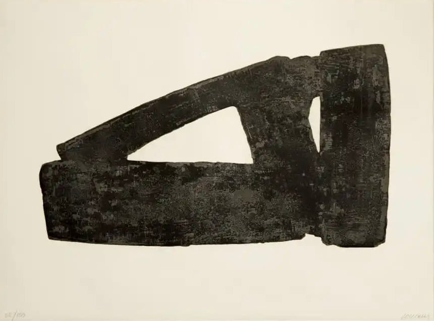 Artwork © Pierre Soulages - Eau-forte XXXII, 1974