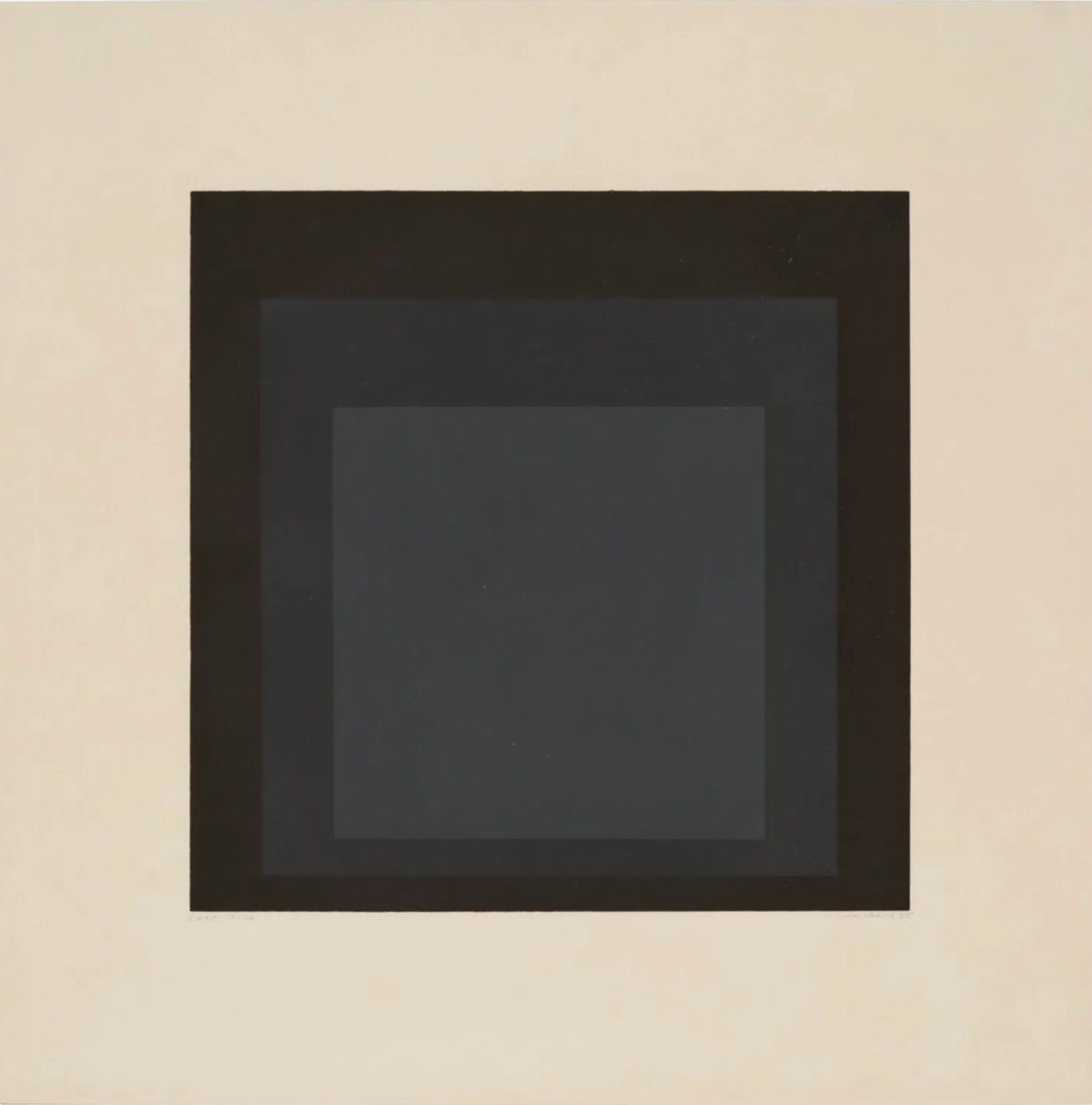 Artwork © Josef Albers - Late, from Soft Edge-Hard Edge, 1965