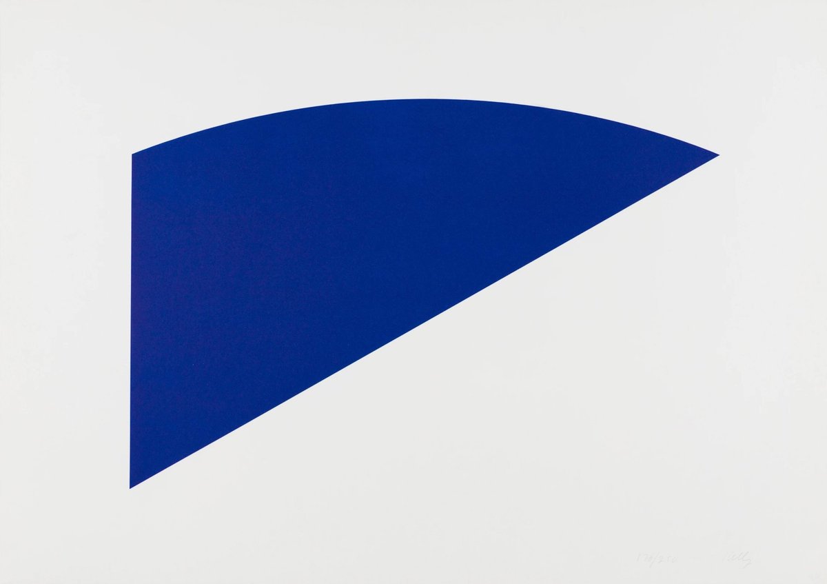 Artwork © Ellsworth Kelly - Untitled (Blue Curve) 1982