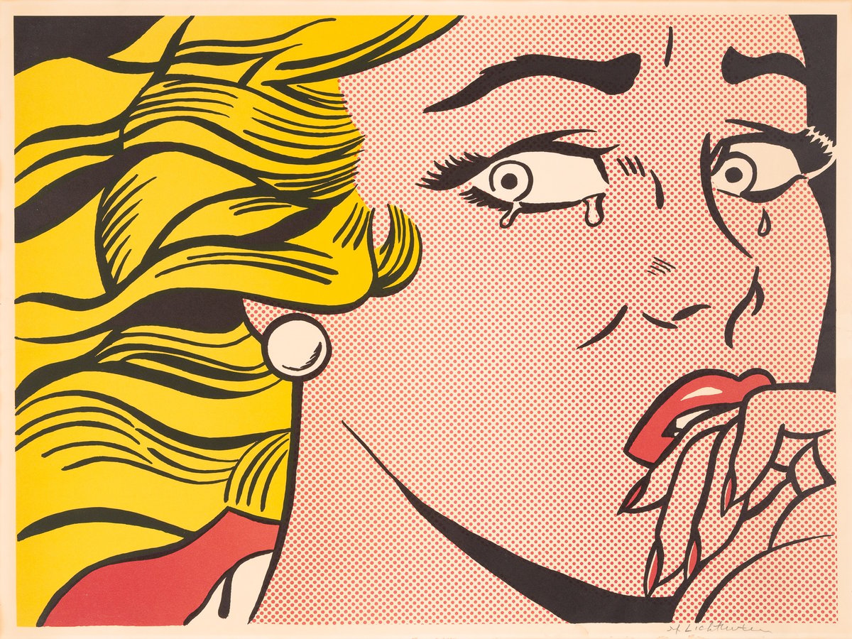 Artwork ©  Roy Lichtenstein  - Crying Girl, 1963