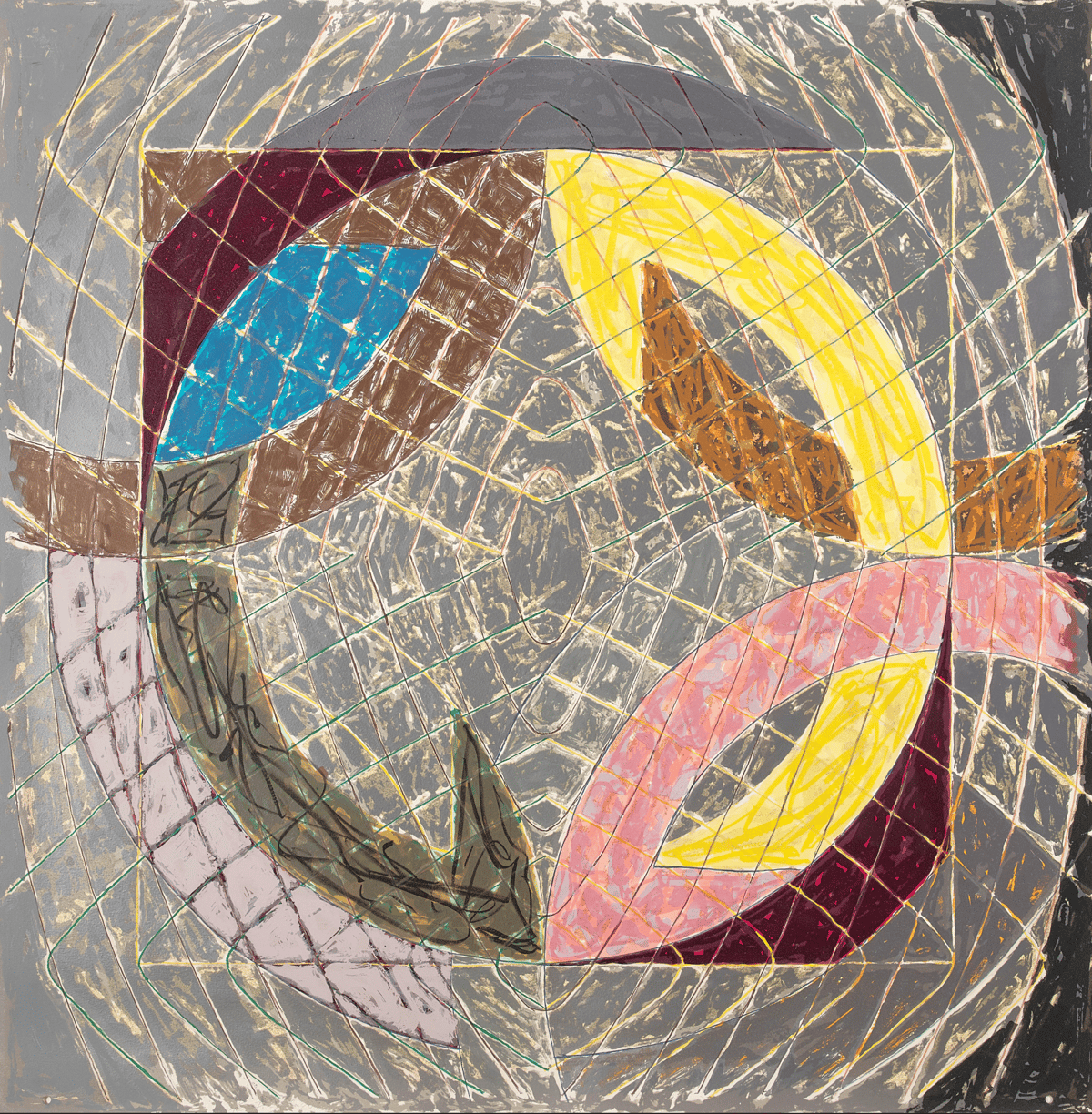 Artwork © Frank Stella - Polar Co-ordinates VIII, from Polar Co-ordinates for Ronnie Peterson, 1980