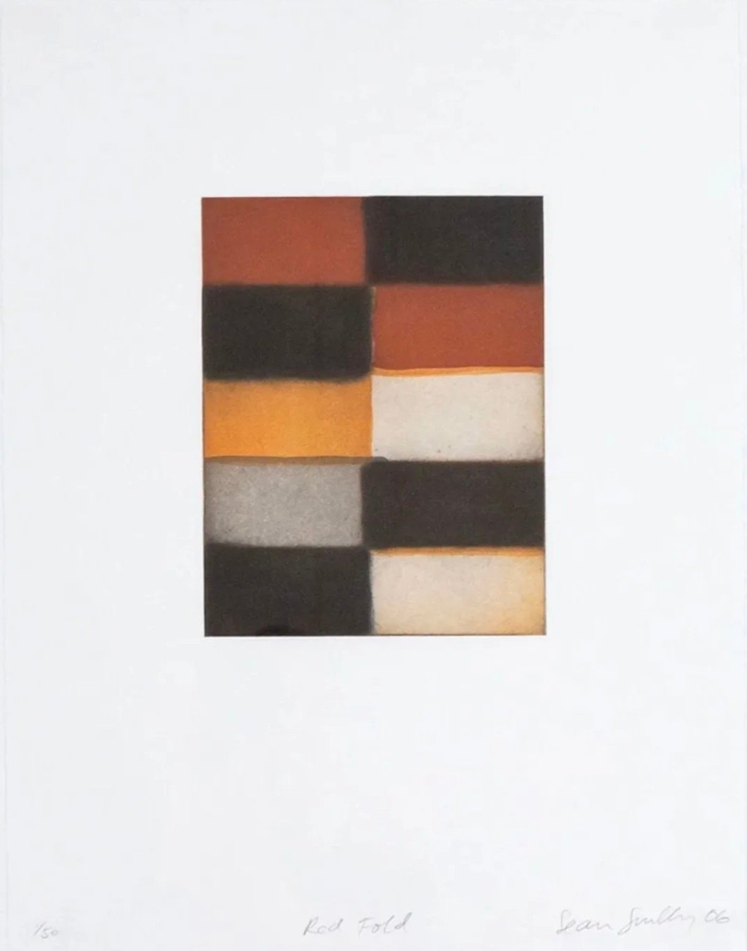  Artwork © Sean Scully - Red Fold, 2006