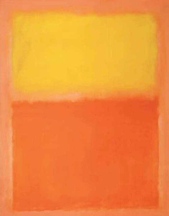 Artwork © Mark Rothko - Orange and Yellow,1956 | Color Field Painting