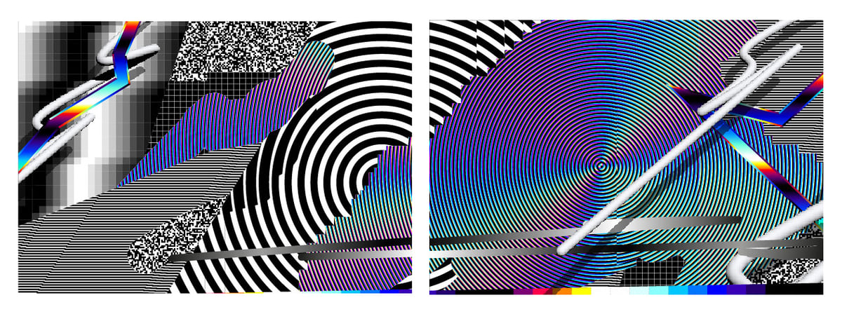 Artwork © Felipe Pantone - Optichromie 143 (diptych), 2023