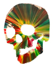 Skull Spin Painting