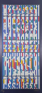 Untitled (Chromatic Vertical Grid)