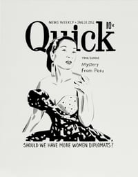 Fernando Bryce – Portfolio QUICK, 2008 – 5 Lithographs on aluminum plates
