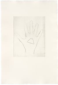 Jonathan Monk – My Left Hand Holding a Piece 3, 2008 – Set 3 Dry points