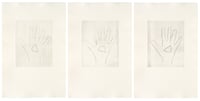 Jonathan Monk – My Left Hand Holding a Piece 3, 2008 – Set 3 Dry points