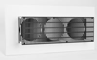 Antonio Asis – 3 Cercles noir et blanc, 2014 – Mixed média