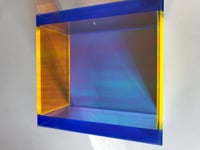 Regine Schumann – Colormirror rainbow pastel blue hongkong, 2020 – Acryl Skulptur