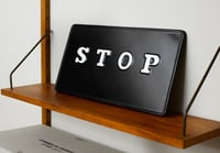 Cornelia Parker – STOP, 2015 – Metalcut