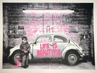 Mr. Brainwash – VW Beetle Pink, 2020 – Siebdruck