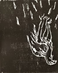 Georg Baselitz – Adler (Eagle) 1, 1981 – Xylographie