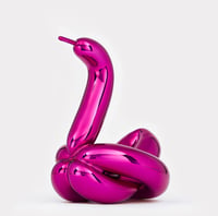 Jeff Koons – Balloon Swan (Magenta), 2019 – Porcelain