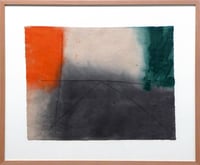 Alfons Borrell – Untitled  (Orange, Green, and Shaded Form), 1987 – Gemengde techniek.