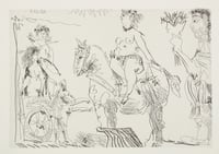 Pablo Picasso – Le Cocu magnifique, 1968 – Aguafuerte