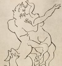Pablo Picasso – El Rapto De Jezabel Por Quirón El Centauro II, 1962 – Punta Seca