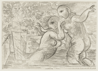 Pablo Picasso – Les Baigneuses Surprises, from La Suite Vollard, 1933 – Etching