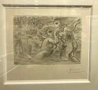 Pablo Picasso – Les Baigneuses Surprises, from La Suite Vollard, 1933 – Etching