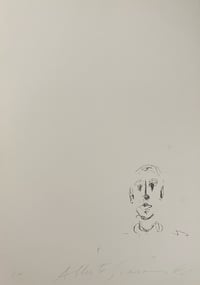 Alberto Giacometti – Tête d'homme I, 1957 – Lithografie