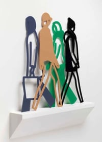 Julian Opie – Belgium 3, 2021 – Escultura de acrílico