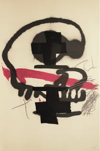 Antoni Tapies – Untitled (Abstract Symbol), 1985 – Lithographie